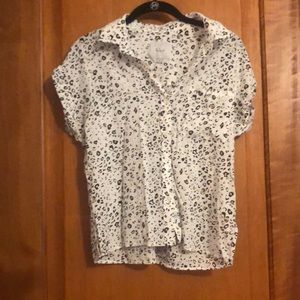Rails cheetah print blouse